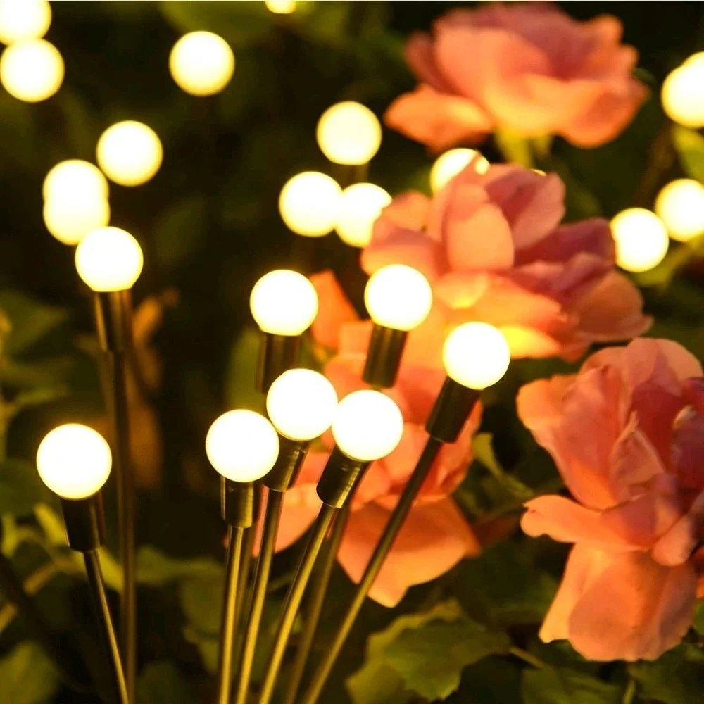 Solar Firefly Light Garden Waterproof Swaying Lamp Outdoor Landscape Lawn‎ #1436